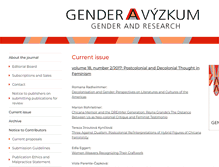 Tablet Screenshot of genderonline.cz